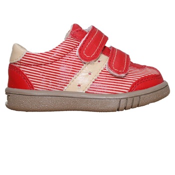 Pantofi sport pentru copii din piele naturala TINO 1839, Rosu