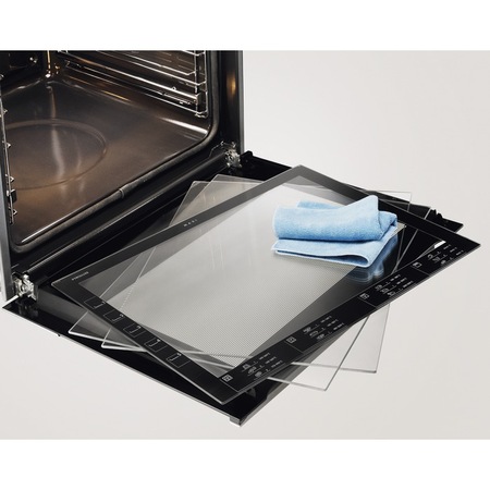 Aragaz Electrolux LKG504000X, Gaz, 4 arzatoare, Autocuratare catalitica, Aprindere integrata plita, Grill gaz, 50 cm, Inox