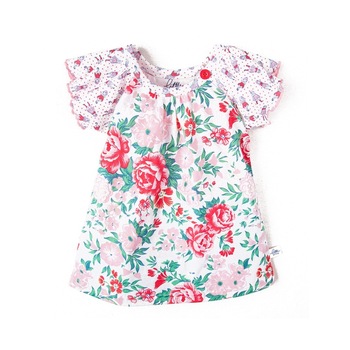 Rochie de vara Little Shrimp cu imprimeu floral, 5-6 ani, 116 cm Rochie de vara Little Shrimp cu imprimeu floral, 5-6 ani, 116 cm