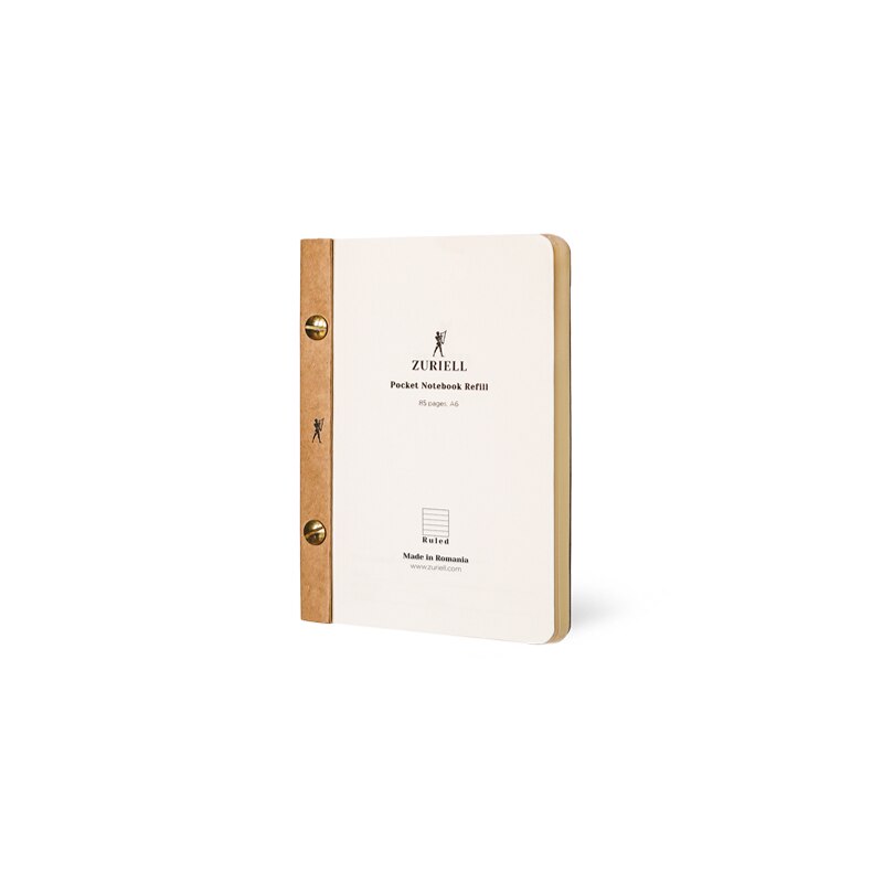 Rezerva Pentru Agenda din Piele, Zuriell Refill A6, Reutilizabila - Liniar