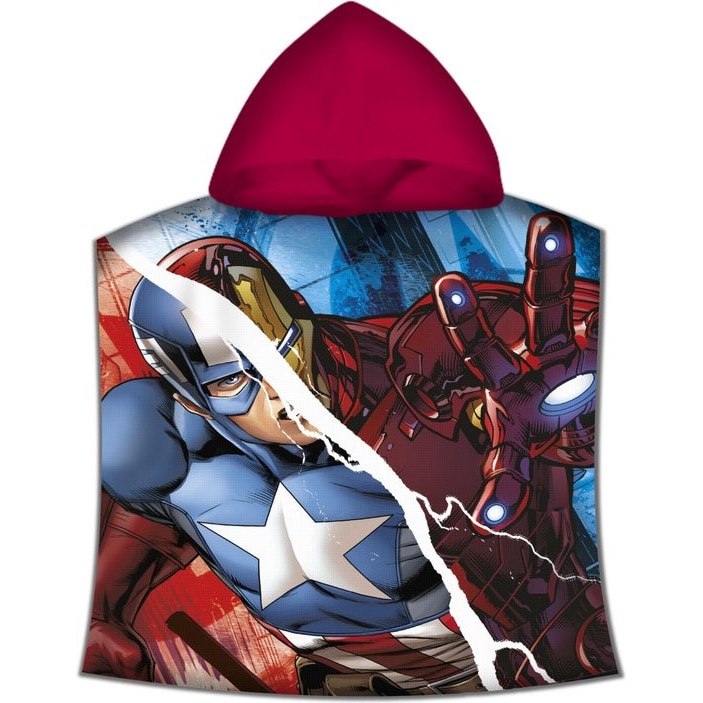 Prosop poncho Marvel Avengers 60 X 120 CM Universala Multicolor