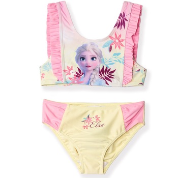 Costum de baie 2 piese cu volan Frozen Disney 8392, Galben Costum de baie 2 piese cu volan Frozen Disney 8392, Galben