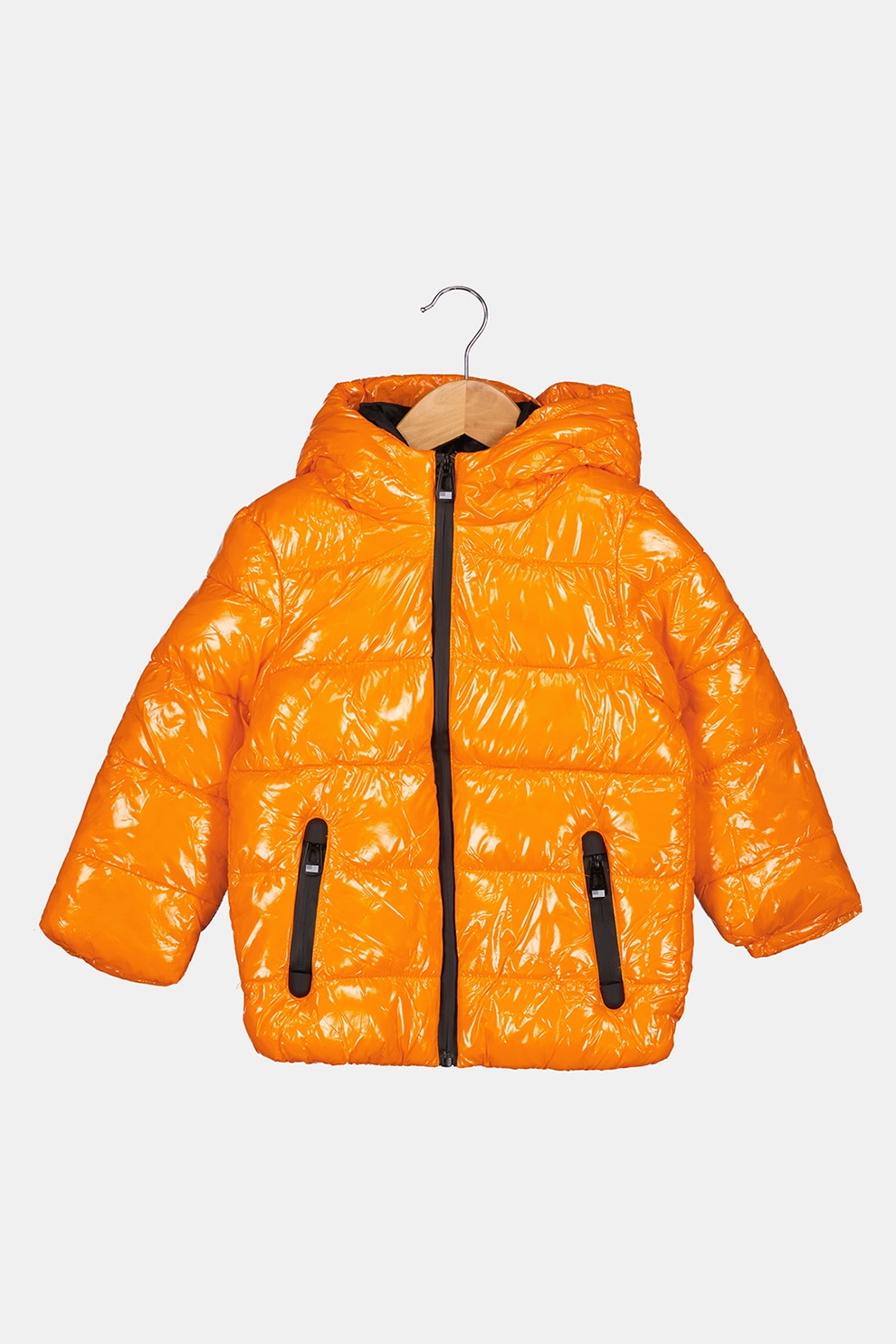 Original Marines, Geaca cu vatelina si aspect lacuit, Oranj mandarina