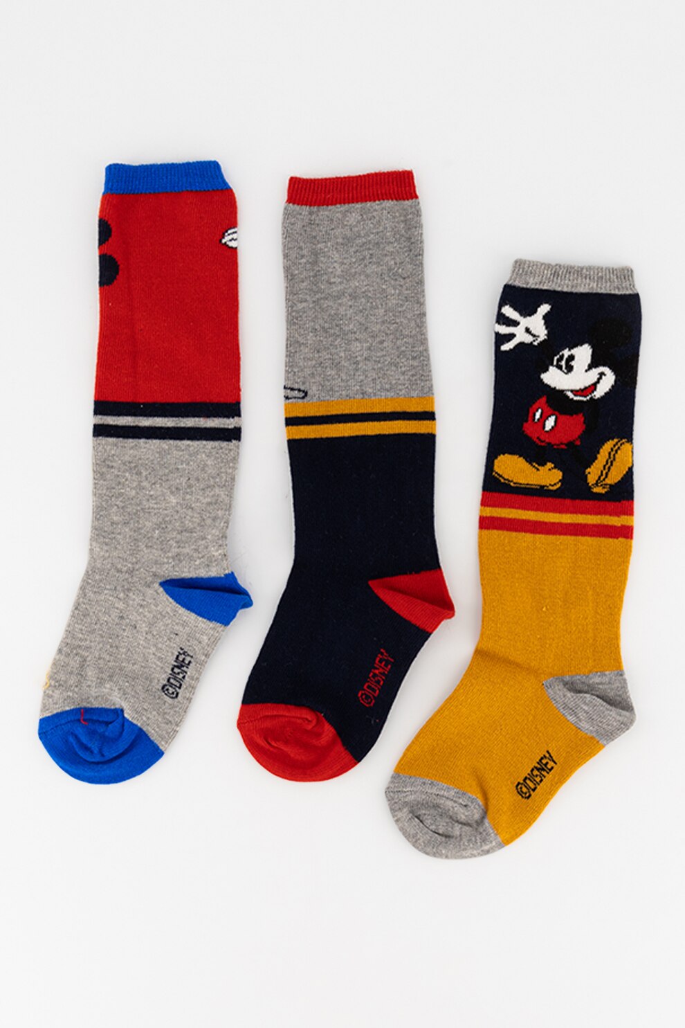 Original Marines, Set de sosete cu imprimeu - 2 perechi, Rosu/Gri/Negru