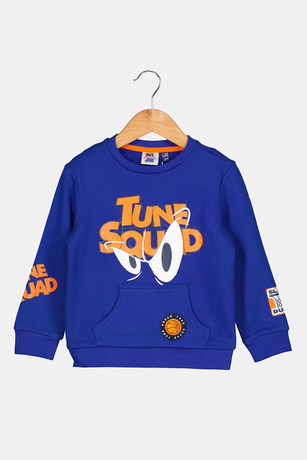 Original Marines, Bluza sport cu buzunar kangaroo, Albastru/Oranj