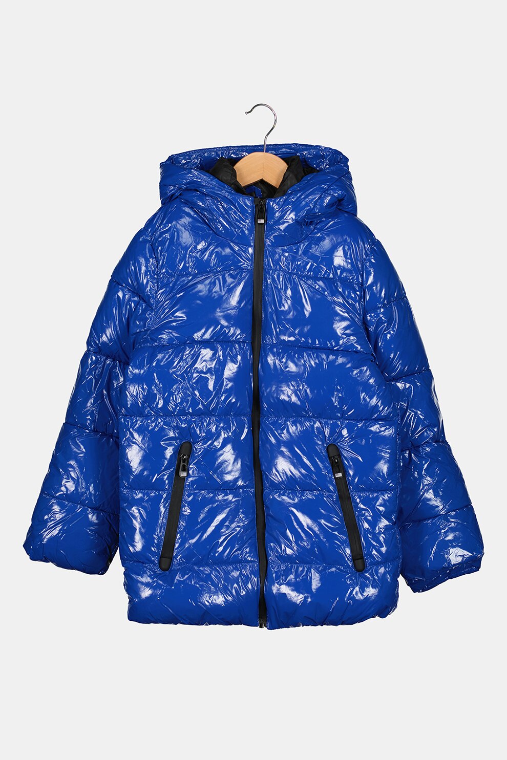 Original Marines, Geaca cu vatelina si aspect lucios, Albastru inchis, 140 CM