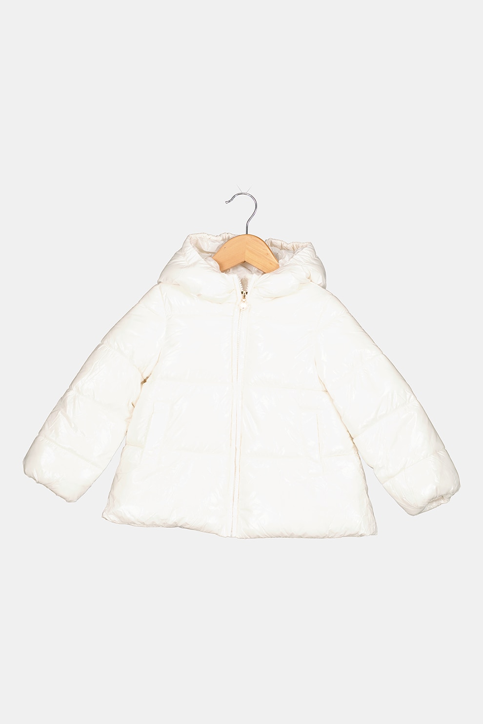 Original Marines, Geaca cu vatelina si aspect lucios, Alb, 104 CM