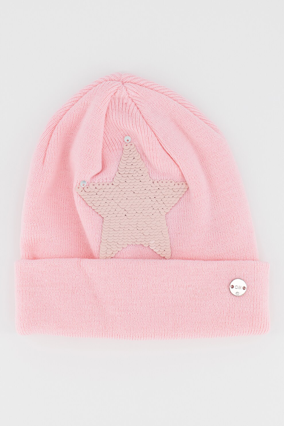 Original Marines, Caciula decorata cu paiete reversibile, Roz, 3-8Y Standard