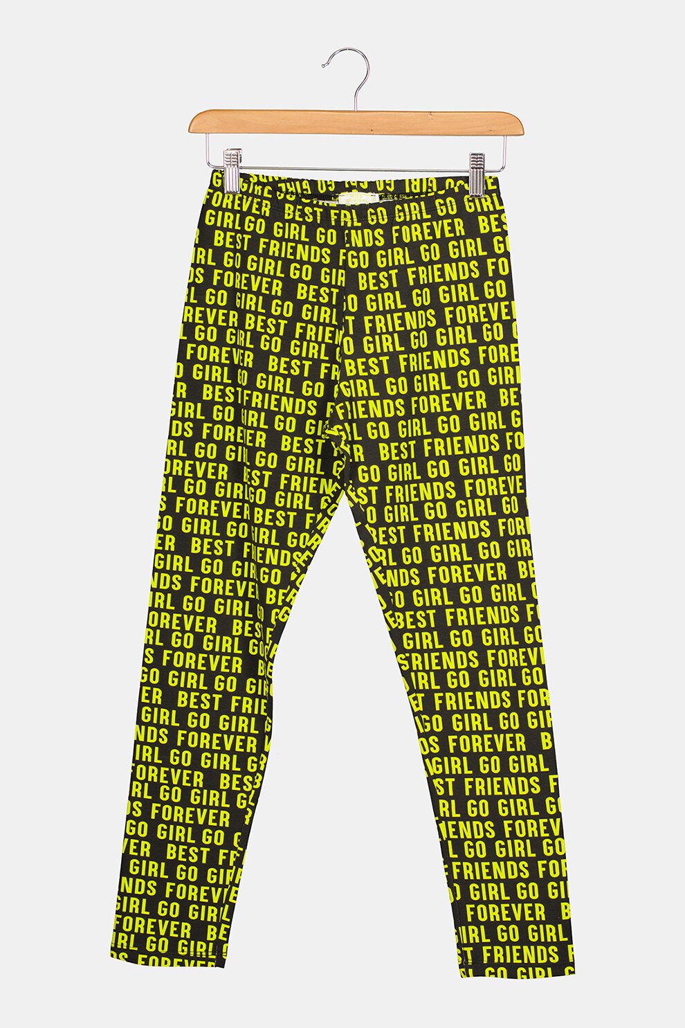 Original Marines, Colanti cu model text, Negru/ Verde lime