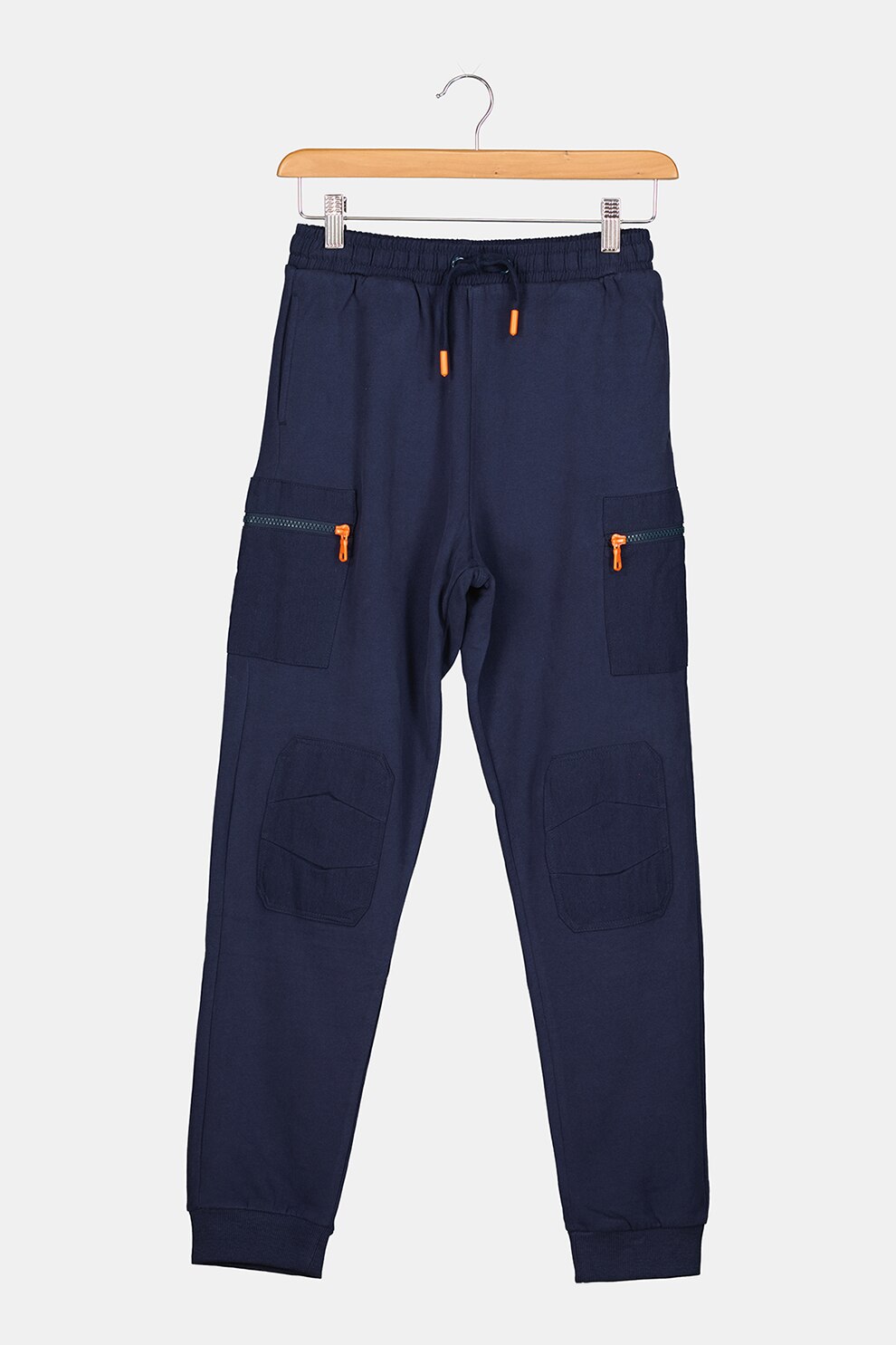 Original Marines, Pantaloni sport cu intarituri la nivelul genunchilor, Bleumarin, 140 CM