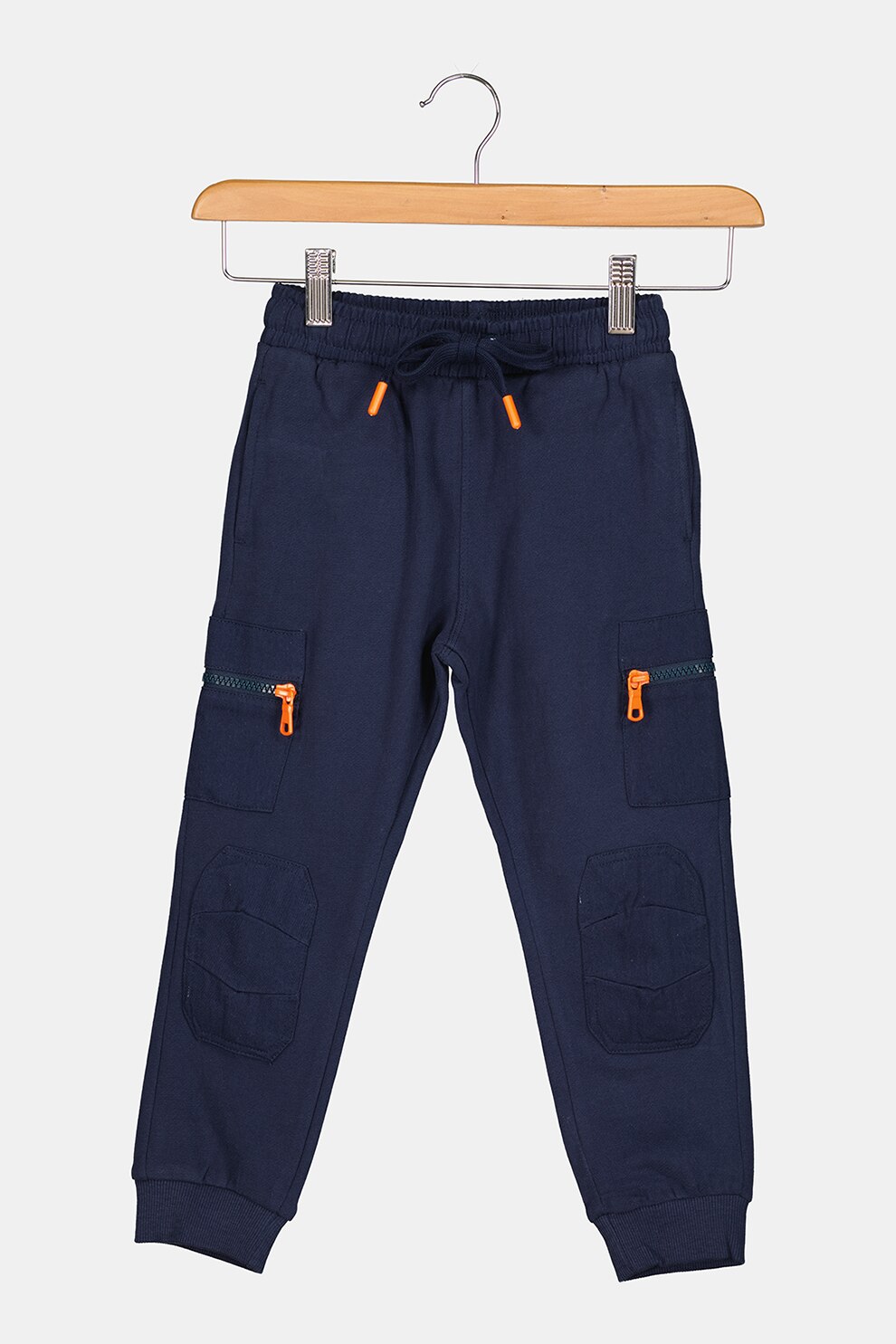 Original Marines, Pantaloni sport cu intarituri la nivelul genunchilor, Bleumarin