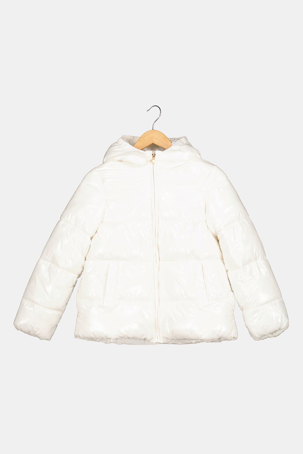 Original Marines, Geaca cu vatelina si aspect lucios, Alb, 152 CM