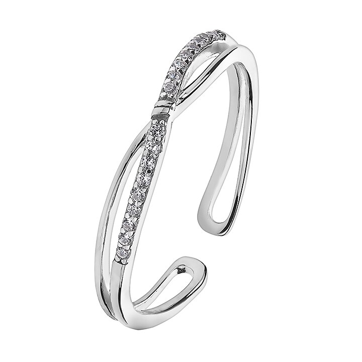 Inel argint 925 Knot of Love BijouxMania marime reglabila