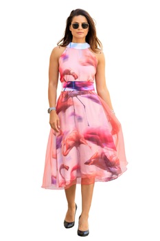 Rochie cocktail, Giorgal, Happiness, cu spatele gol Rochie cocktail, Giorgal, Happiness, cu spatele gol