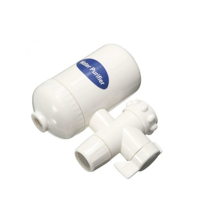 Filtru de Apa, Usor de Folosit, Filtreaza Rezidurile, Eficienta Ridicata, Amplasare pe Robinet, Desing Modern, Alb