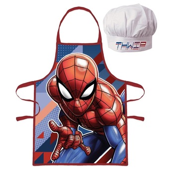 Set sort si boneta de bucatarie, Spider man Set sort si boneta de bucatarie, Spider man