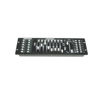 Controller Profesional cu 192 Canale D.S.E, 8 Scene Presetate, 240 Scene Programabile, Control Audio, Afisaj Digital, Design Compact, Negru Controller Profesional cu 192 Canale D.S.E, 8 Scene Presetate, 240 Scene Programabile, Control Audio, Afisaj Digital, Design Compact, Negru