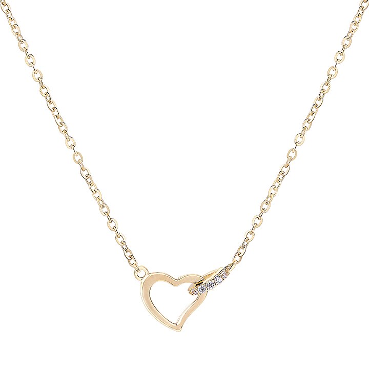 Lantisor argint 925 Heart of Gold BijouxMania