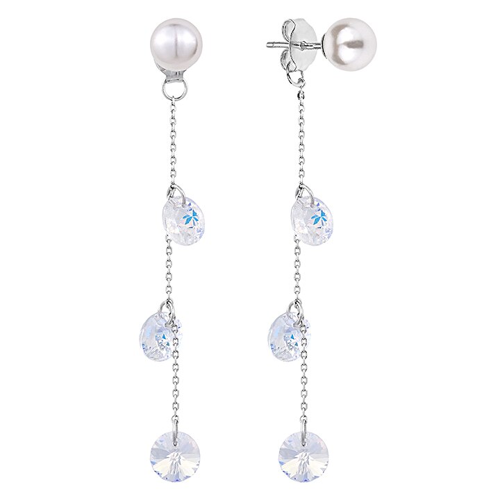 Cercei argint 925 Crystal Love BijouxMania