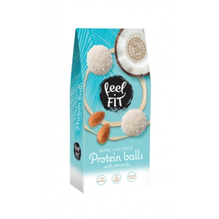 Napolitane proteice cu cocos si migdale, Feelfit, 63 g