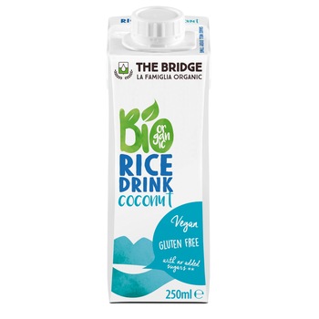 Bautura ecologica din orez cu cocos The Bridge, 250ml Bautura ecologica din orez cu cocos The Bridge, 250ml