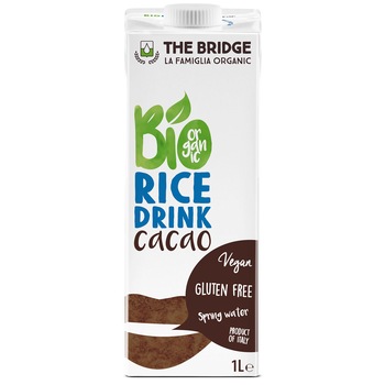 Bautura ecologica din orez cu cacao The Bridge, 1l Bautura ecologica din orez cu cacao The Bridge, 1l
