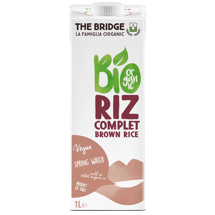 Pachet promo: 2 x Bautura ecologica din orez brun The Bridge, 1l