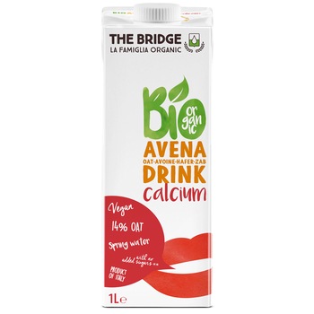 Bautura ecologica din ovaz cu calciu The Bridge, 1l Bautura ecologica din ovaz cu calciu The Bridge, 1l