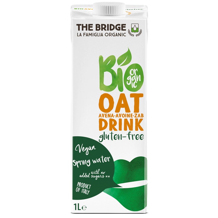 Bautura ecologica din ovaz fara gluten The Bridge, 1l