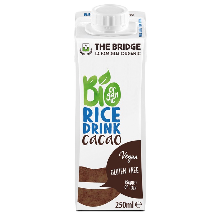 Bautura ecologica din orez cu cacao The Bridge, 250ml