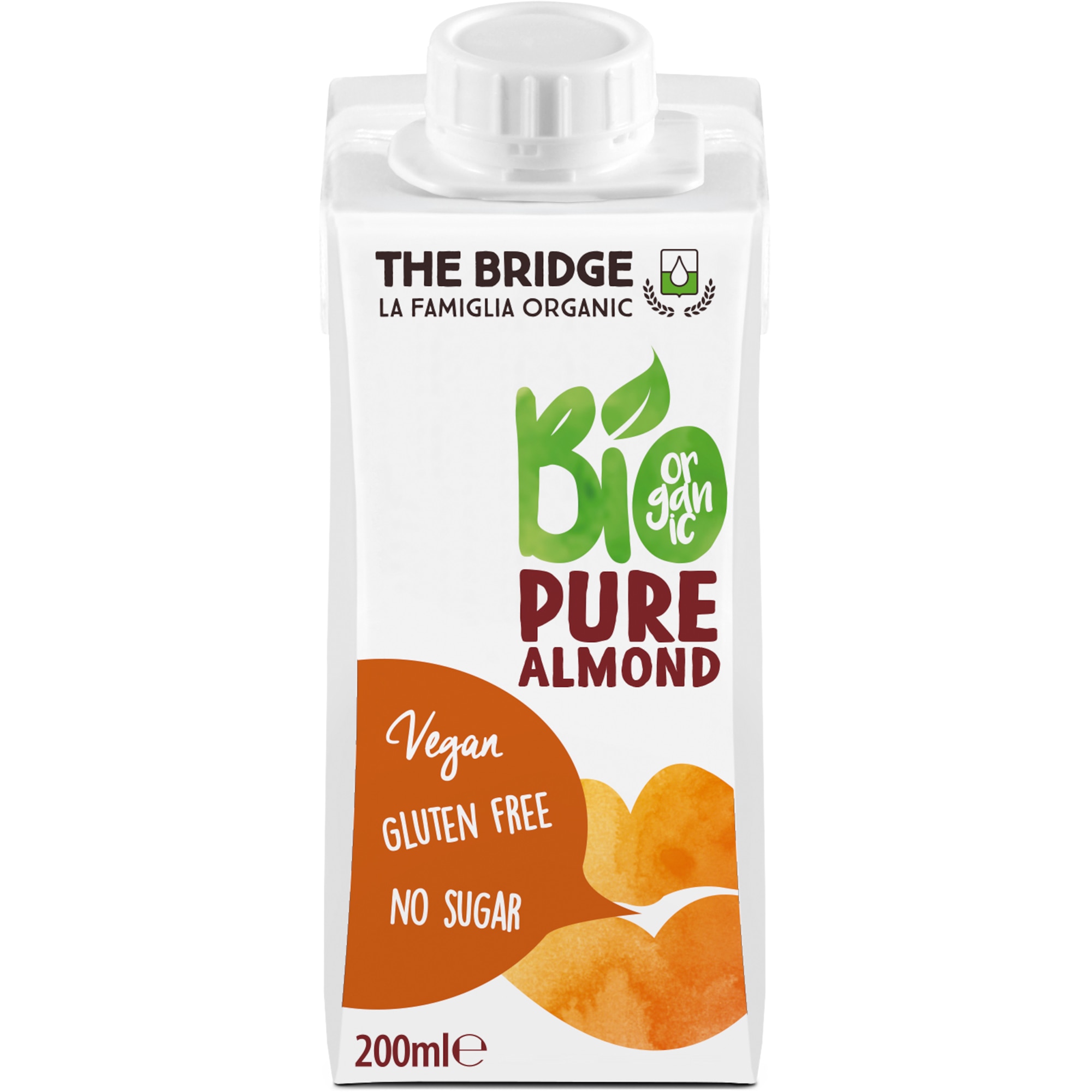 Bautura ecologica din migdale pura 6% fara zahar The Bridge, 200ml