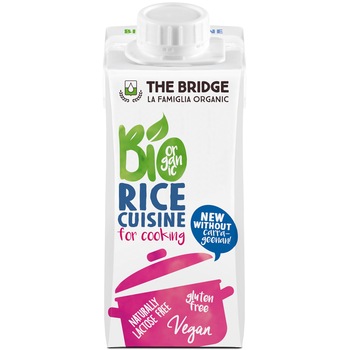 Crema ecologica din orez pentru gatit The Bridge, 200ml Crema ecologica din orez pentru gatit The Bridge, 200ml