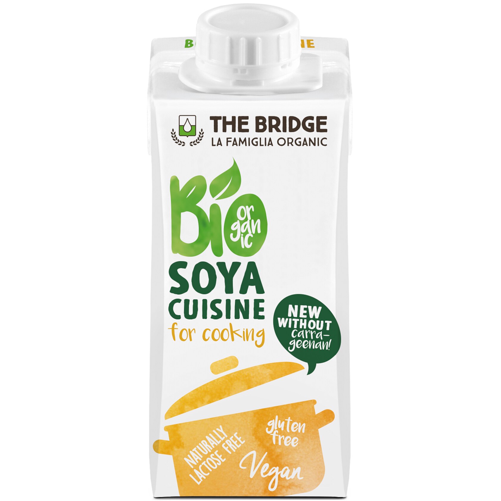 Crema ecologica din soia pentru gatit The Bridge, 200ml