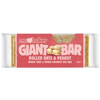 Baton din ovaz cu arahide Ma Baker, 90g Baton din ovaz cu arahide Ma Baker, 90g