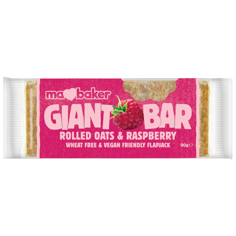 Baton din ovaz cu zmeura Ma Baker, 90g