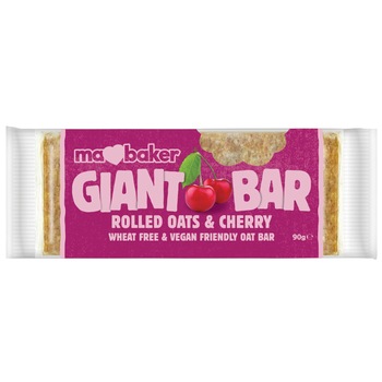 Baton din ovaz cu cirese Ma Baker, 90g Baton din ovaz cu cirese Ma Baker, 90g