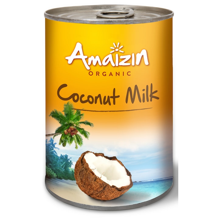 Lapte ecologic din cocos 17% Amaizin, 400ml