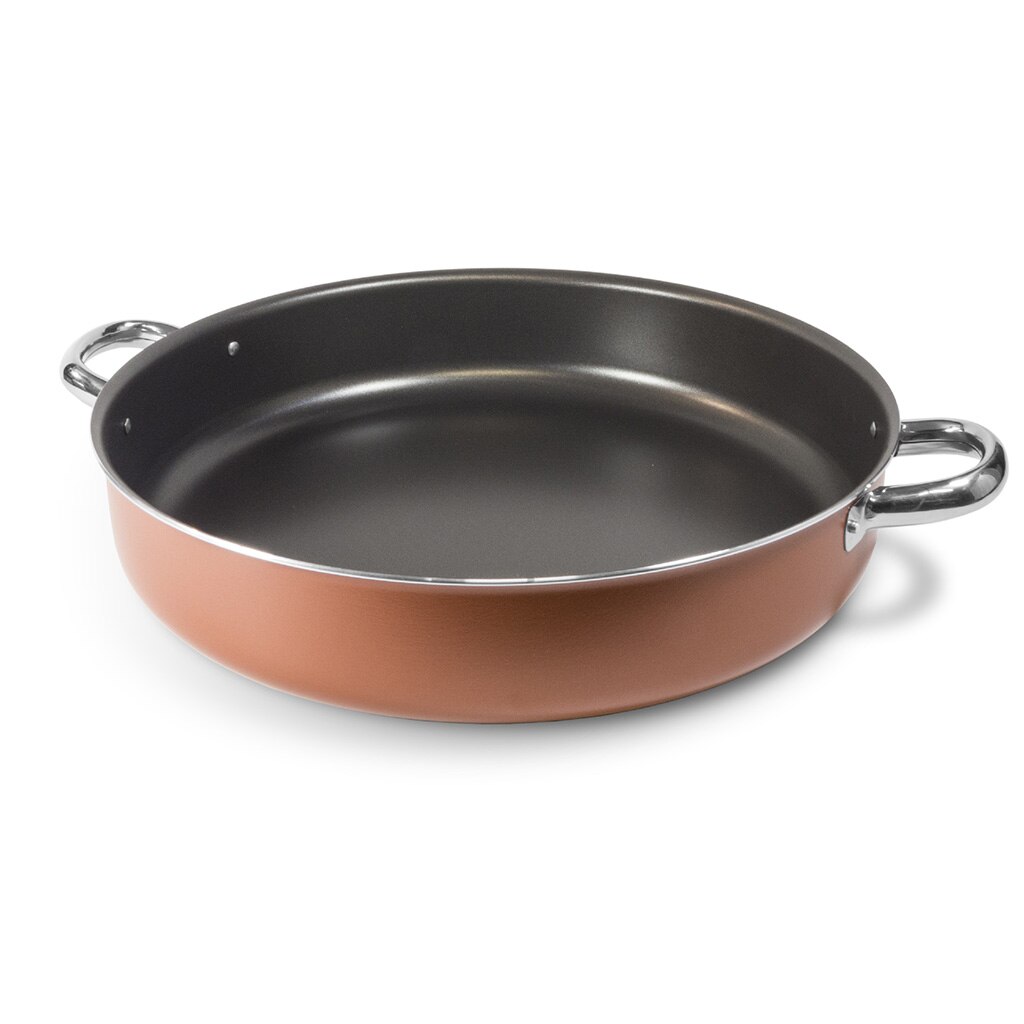 Cratita Moneta, Aluminiu, Antiaderent, 36 cm, Maro