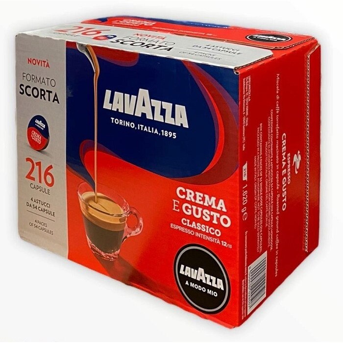 Capsule Lavazza a Modo Mio* - Crema e Gusto Forte - 54 pz