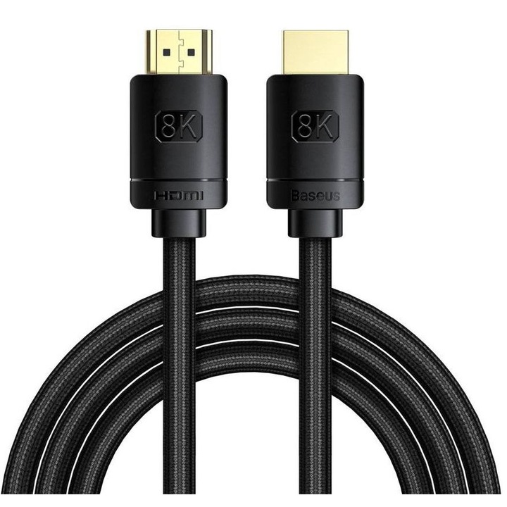 Cablu Video HDMI la HDMI 8K, 2m - Baseus (CAKGQ-K01) - Black