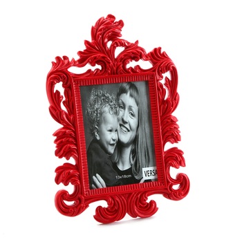 Rama foto din rasina, Versa Home, 33 x 22 cm, Rosu Rama foto din rasina, Versa Home, 33 x 22 cm, Rosu