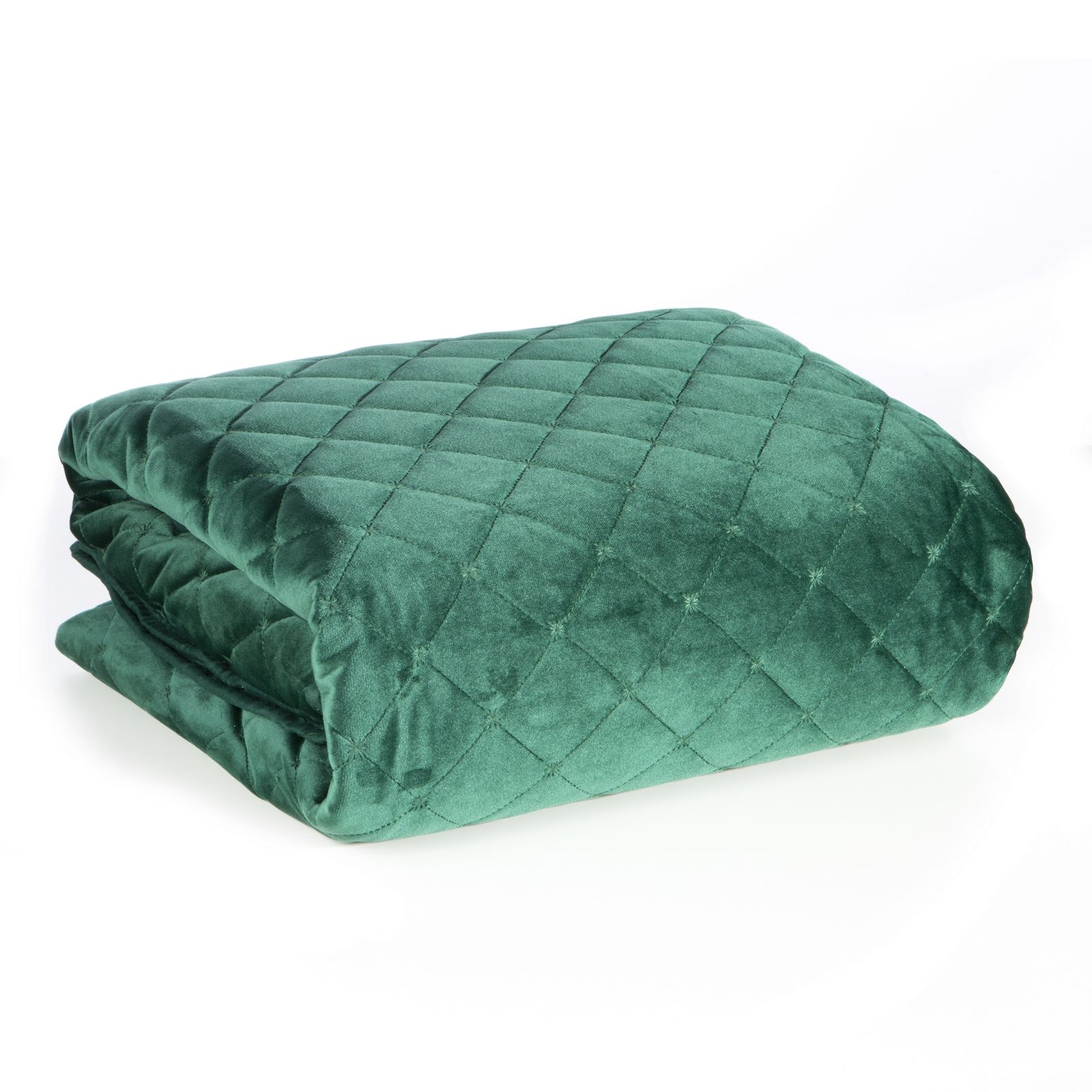 Cuvertura de Pat decorativa, Eurofirany, 170x210, RIA1, Verde inchis