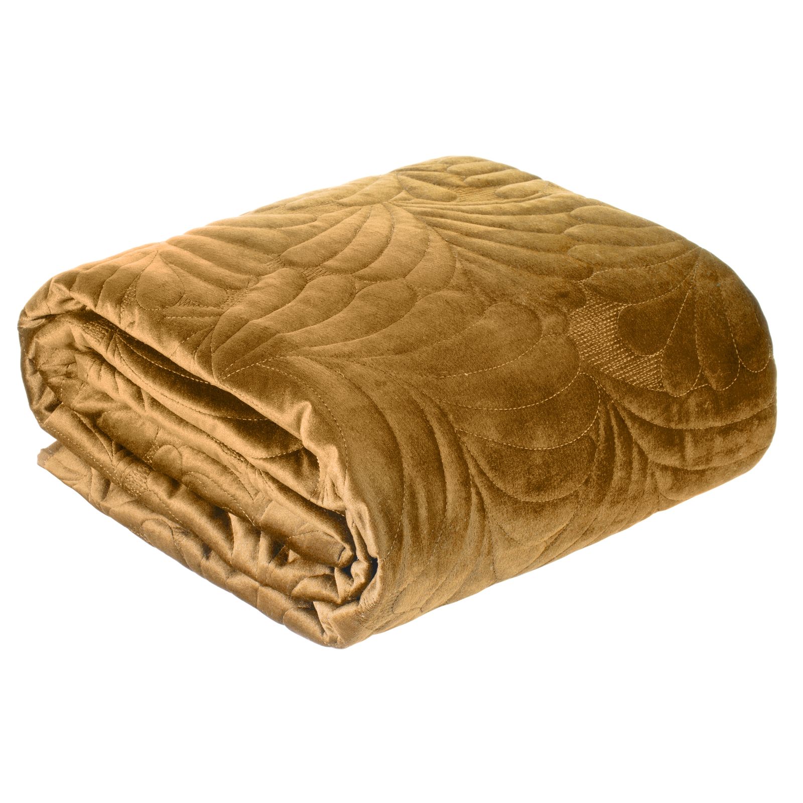 Cuvertura de Pat decorativa, Eurofirany, 170x210, RIA4, Galben pai