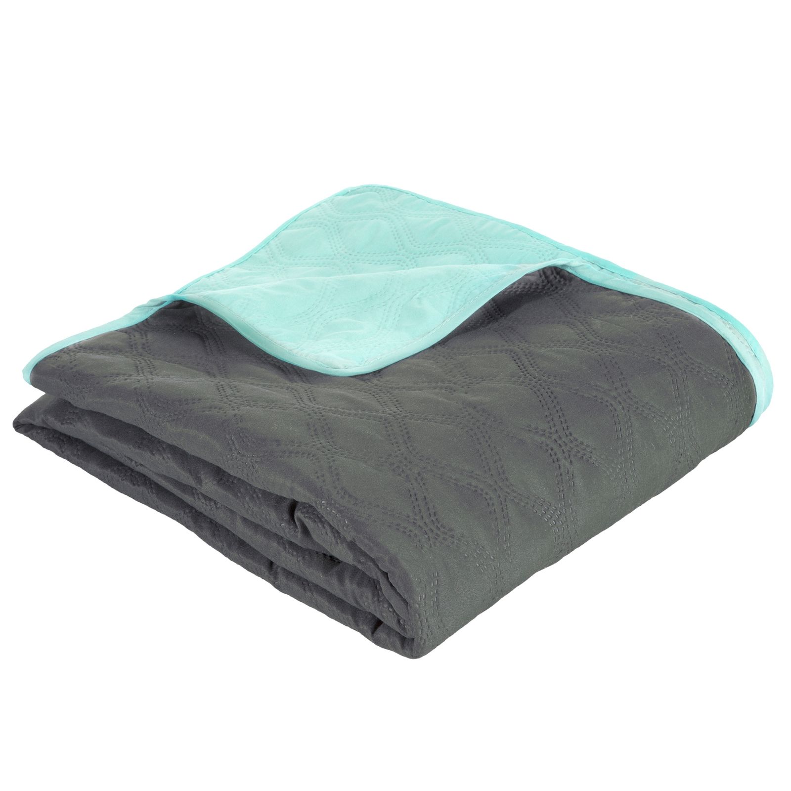 Cuvertura de Pat decorativa, Eurofirany, 220x240, VIKI, Otel/ Menta