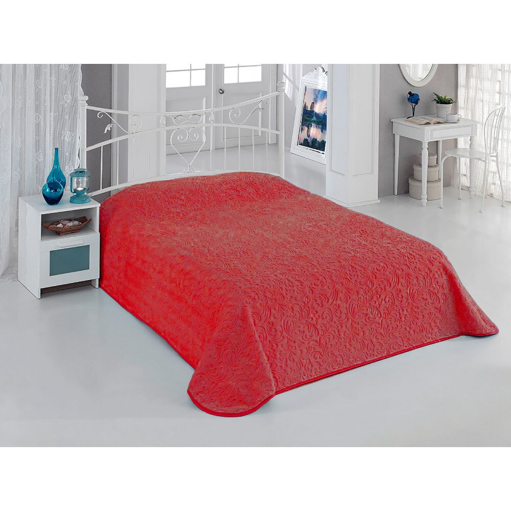 Patura grofata 220x240 cm, rosu