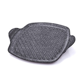 Tigaie grill Moneta, Aluminiu antiaderent, 25x25 cm, Negru Tigaie grill Moneta, Aluminiu antiaderent, 25x25 cm, Negru