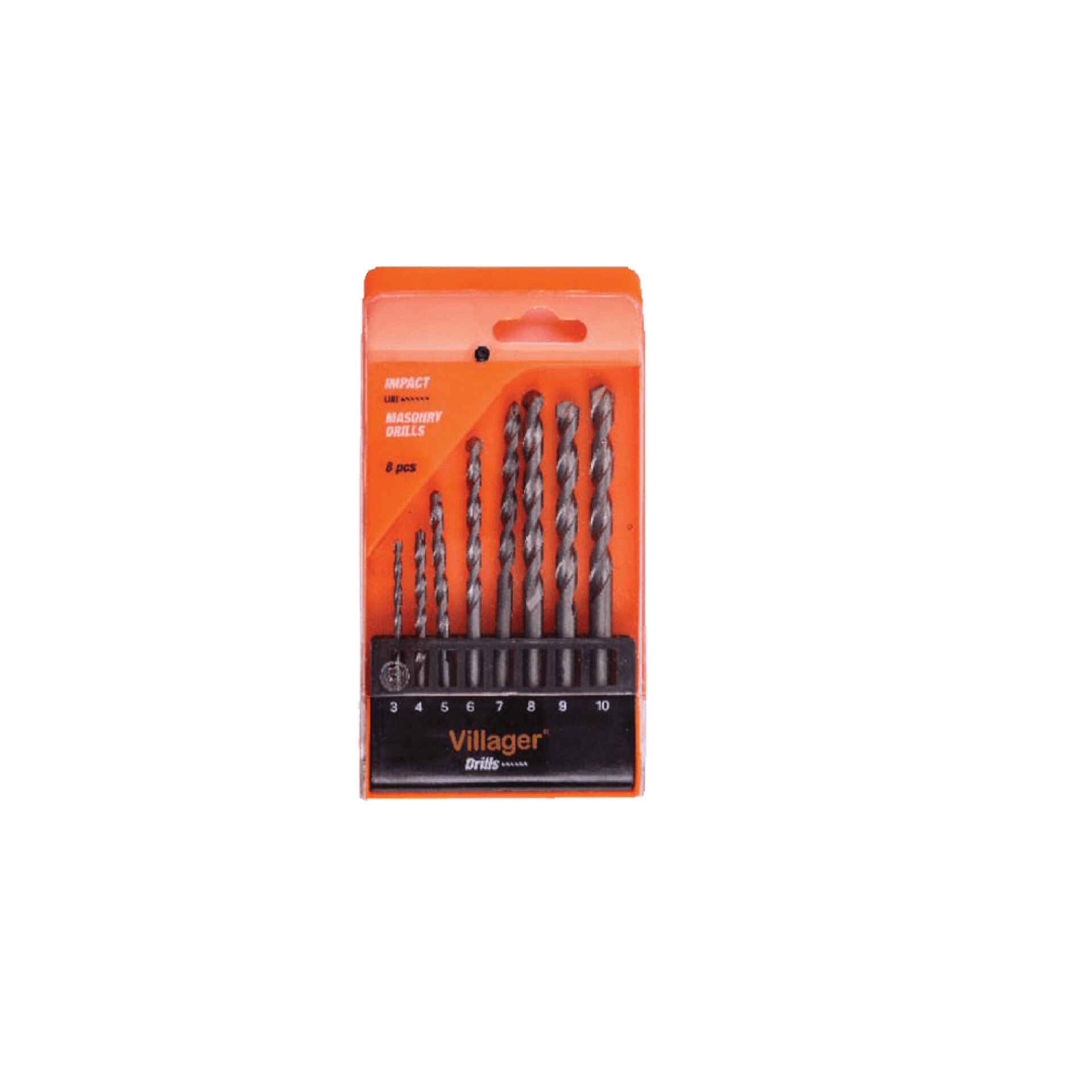 Set burghie zidarie Villager Impact Line DMA, 8 bucati VL062716