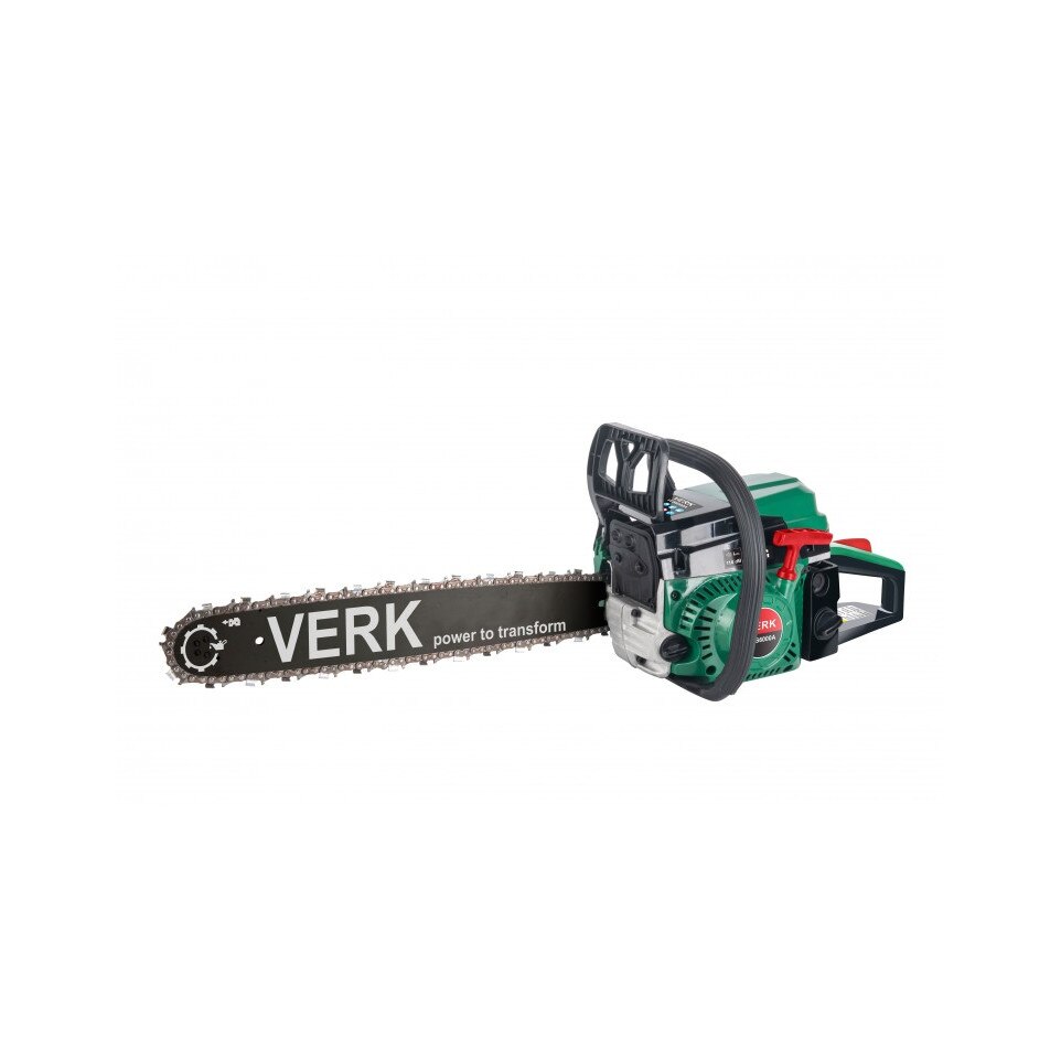 Drujba pe benzina Verk VCS6000A, 5 Cp, 58 cmc, 2 lame 45 cm, 2 lanturi, AKT