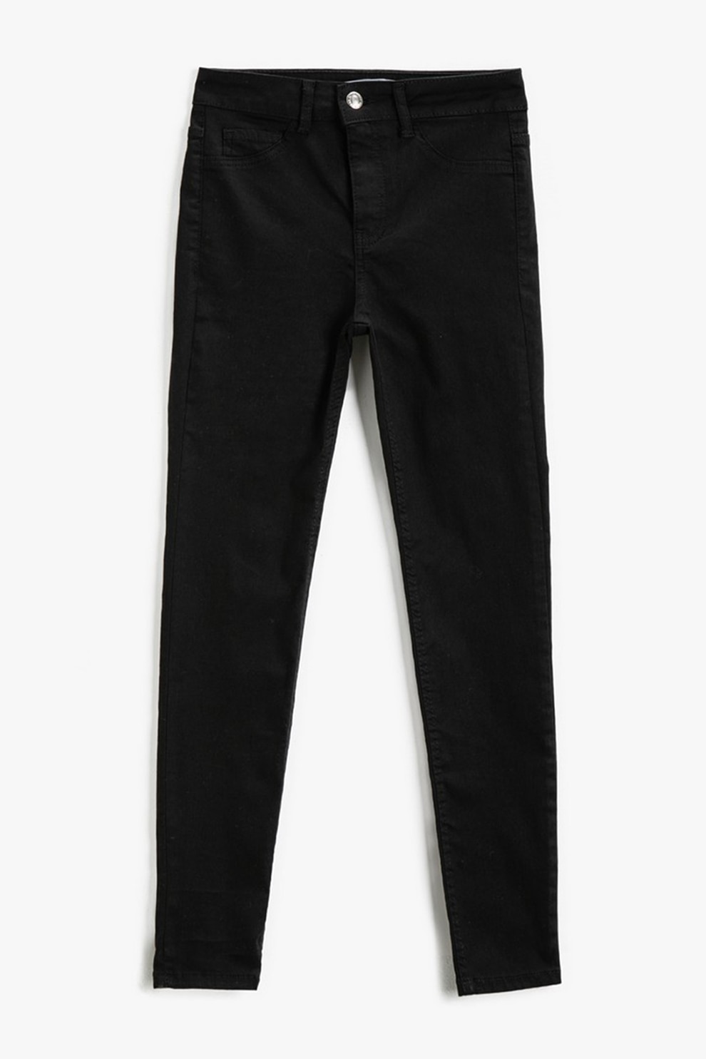 KOTON, Blugi skinny cu talie inalta, Negru, W29-L32