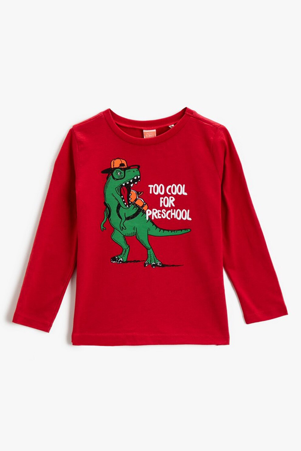 KOTON, Bluza de bumbac cu imprimeu, Rosu